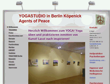 Tablet Screenshot of agents-of-peace-yoga.de